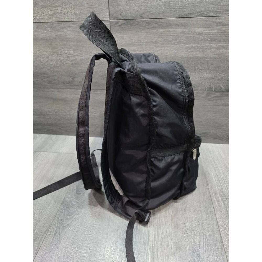 Lesportsac ROUTE BACKPACK nylon zip up large Black B000686 - Picture 7 of 9